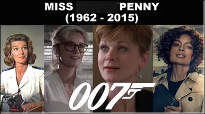 Quel est le nom de la secrétaire du S.I.S, seule femme à tenir tête à 007 dans le cadre d'une relation d'humour, d'ambiguïté et de sous-entendu ?