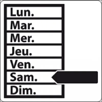 Quelle année débutera un samedi ?