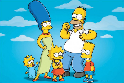 Dans le générique du début, les Simpson s'assoient...