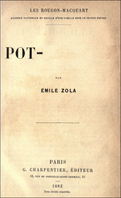 Quel est le titre du roman d'Émile Zola qui raconte la cuisine interne dans un immeuble de Paris entre ses habitants concernant les affaires de mariages, d'adultères et d'héritages ?