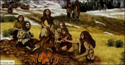 Les premiers humains étaient ___. Leur habitat était ___.