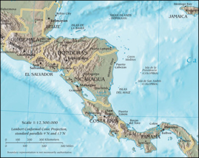 Dans sa définition la plus commune combien y a-t-il de pays en Amérique centrale ?