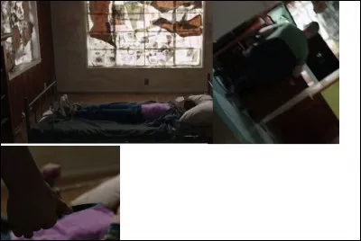 Une vingtaine de minutes plus tard, je me réveille dans une pièce sombre et vois le kidnappeur face à un écran d'ordinateur. Je tente d'alerter quelqu'un, mais il se lève et me menace avec...