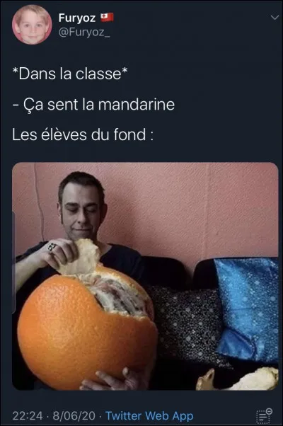 Tu a reçu une mauvaise blague.