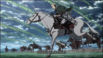 Combien de salves de fumigène sont tirées lors de la charge d'Erwin Smith en saison 3 ?