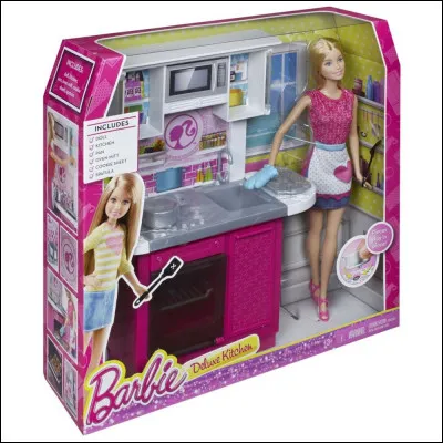 Féfé, la gourmande, a raconté au père Noël qu'elle deviendrait institutrice ou bien cuisinière ! Quel cadeau lui convient bien ?