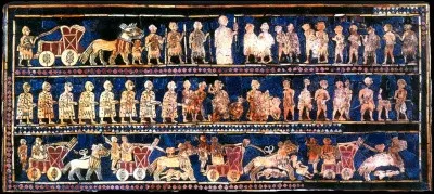 Les archéologues ont retrouvé un étendard qui a été fabriqué vers 2700 avant notre ère. Il mesure 48 cm de long et 27 cm de haut. On ne connaît malheureusement pas sa fonction. Dans quel musée se trouve cet étendard ?