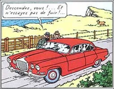 Quelle est cette belle auto anglaise qu'utilisent les ravisseurs de Tintin dans l'album "l'île Noire" ?