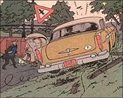 Dans ''l'Affaire Tournesol'' les kidnappeurs déjouent le piège tendu par Tintin. Mais quel véhicule force ce barrage ?