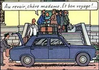 Au grand soulagement de Haddock, la Castafiore quitte Moulinsart pour aller à Milan. Mais dans quel taxi ?