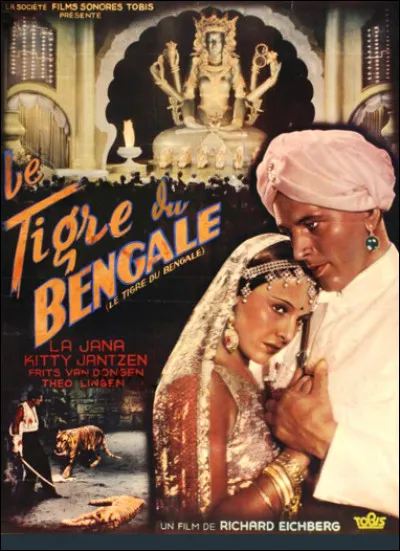 Quelle actrice peut-on voir dans le film "Le Tigre du Bengale" ?