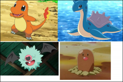 Choisis un Pokémon selon l'élément qui te convient :