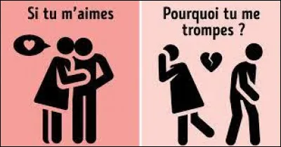 Ton mec te trompe, quelle est ta réaction ?