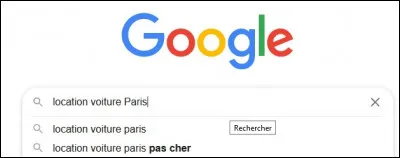 Lorsque sur un moteur de recherche internet, on saisit des thermes dans la zone de saisie, on réalise via un algorithme...