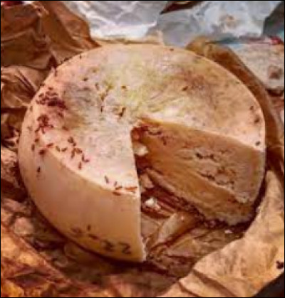 Connu pour être l'une des spécialités de la Sardaigne. 
Ce fromage préparé à base de lait de brebis est affiné à l'aide de larves de mouches. 
Comment s'appelle ce fromage ?