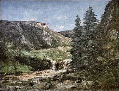 Qui a réalisé ce tableau représentant un "Paysage aux environs d'Ornans" ?