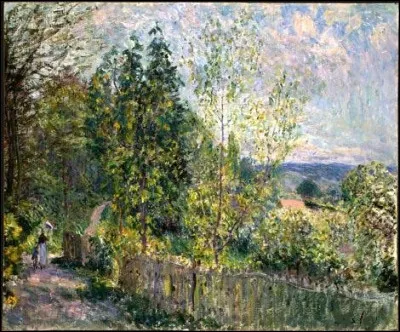 Qui a peint "La Route dans les bois" ?