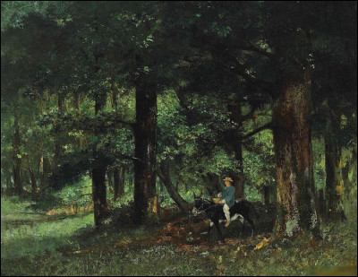 Quel peintre réaliste français est l'auteur du tableau "Le Parc de Rochemont" ?