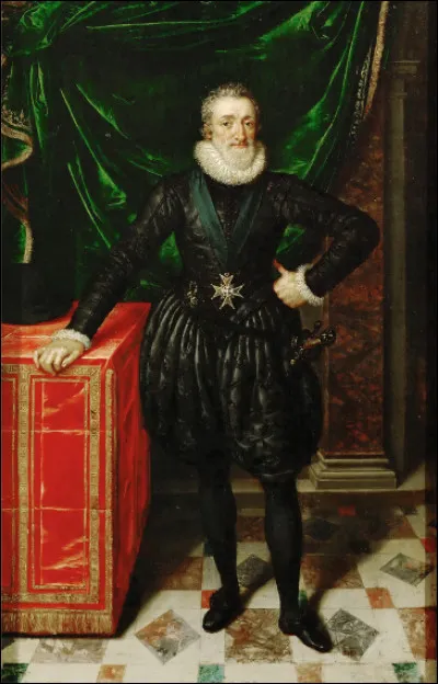 Henri IV (1553-1610) était surnommé le "Vert galant" en raison de ses frasques amoureuses, on lui prête 56 maîtresses.