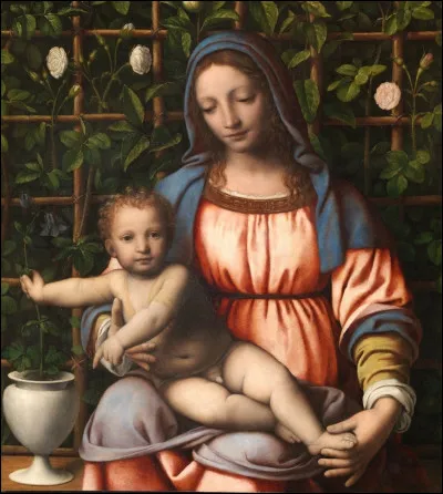 Quel élève de Léonard de Vinci a réalisé le tableau "La Vierge de la roseraie" ?