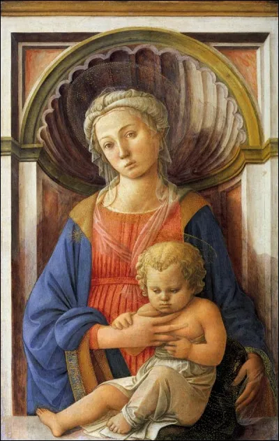 Quel peintre, dont Sandro Botticelli fut l'élève, est l'auteur de cette "Vierge à l'enfant" ?