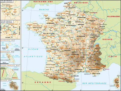 - Où se trouve la ville de Lille sur la carte ?
- Je crois qu'elle est au nord de la France.