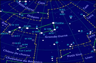 À quoi reconnait-on ''La Grande Ourse'', troisième constellation du ciel par son étendue ?