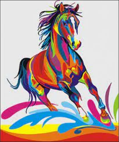 Nous avons représenté un cheval en peinture. Quel est ce style de peinture ?