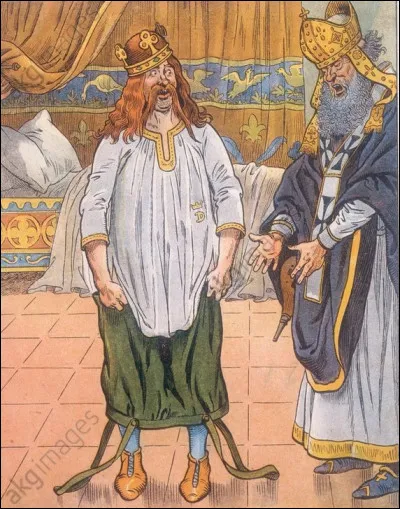D'après la comptine, quel bon roi avait sa culotte à l'envers ?