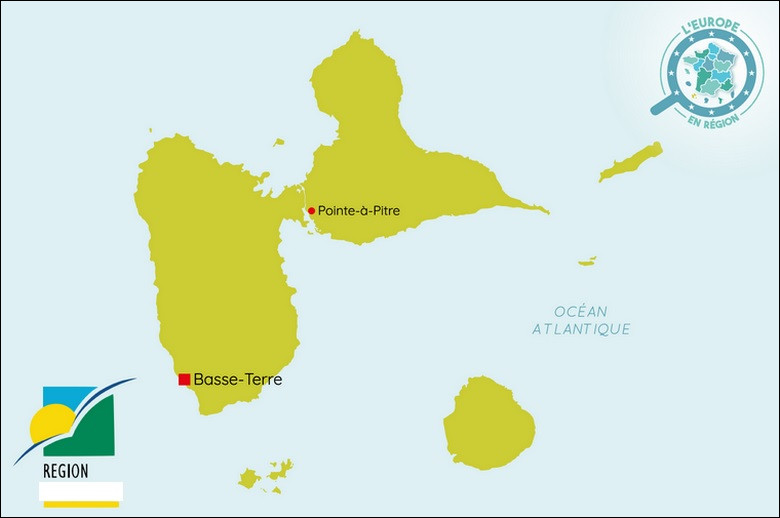 Voici une région ultramarine qui se trouve dans l'océan Atlantique. Basse-Terre est le chef-lieu de la région ...