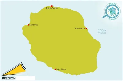 On se retrouve dans la région qui possède le volcan du Piton de la Fournaise. Le chef-lieu est la ville de Saint-Denis. 
Quelle est cette région ultramarine ?