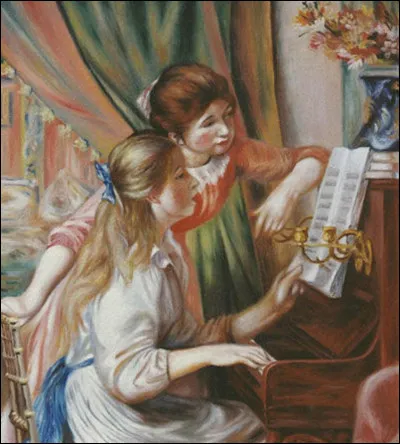 Qui est le peintre, auteur de ce tableau intitulé ''Jeunes filles au piano'' ?