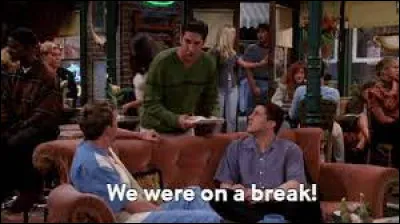 Lors des saisons 3 et 4, on entend souvent la phrase "We were on a break" était-ce vrai ?