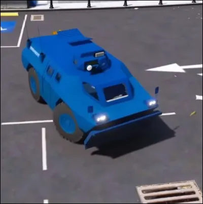 Comment s'appelle ce véhicule blindé que conduit Drixize ?