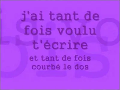 Si tu ne sais plus quoi dire, "Parle-moi" !