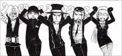 Qui sont les trois membres de la CP9 qui peuvent se transformer en animaux ?