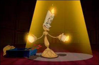 Quel est le nom de ce chandelier parlant présent dans le film d'animation "La Belle et la Bête" ?