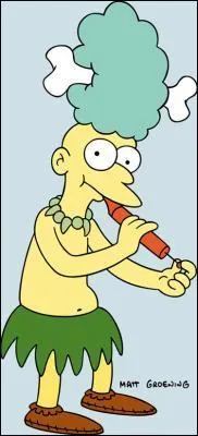Quel est le vrai nom de l'assistant de Krusty connu sous le nom de Tahiti Mel ?