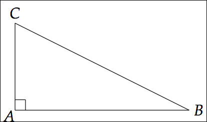 Dans ce triangle, comment s'appelle le côté [CB] ?