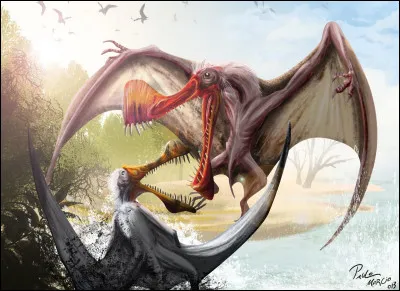 Je suis un grand ptérosaure, je vis en Amérique du Sud et je mesure environ 7,5 m d'envergure.