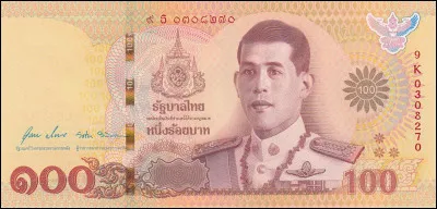 À Bangkok, j'ai goûté un poulet au curry. J'ai réglé la note avec :