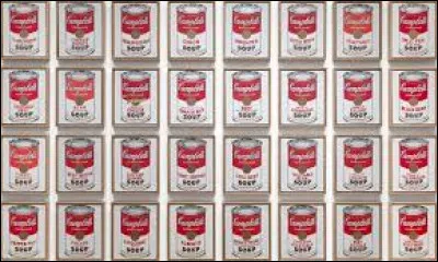 À quel artiste doit-on l'uvre intitulé "Campbell's Soup Cans" en 1962 ?