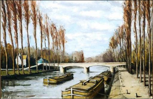 Qui a peint "Melun, la Seine, automne" ?