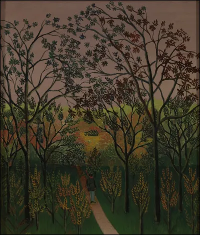 Qui a peint "Un coin du plateau de Bellevue, automne, soleil couchant" ?