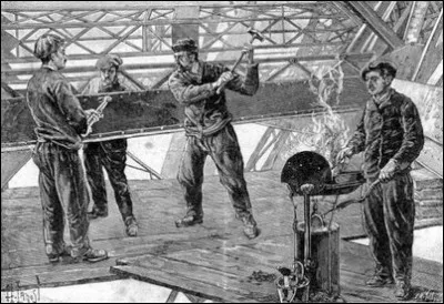 Combien de rivets sont nécessaires pour la construction de la tour ?