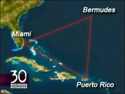 Le Triangle des Bermudes se situe-t-il dans l'Ocan Atlantique, ou dans la Mer des Carabes ?