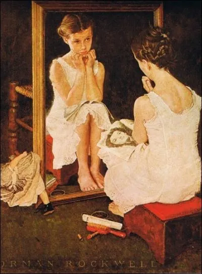 Notre reflet dans le miroir est ?