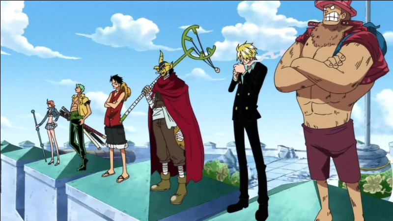 L'équipage de Luffy se rend sur Enies Lobby pour sauver Robin.
