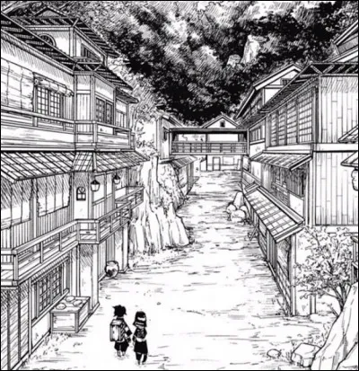 Qui aide Tanjiro à arriver au village des forgerons ?
