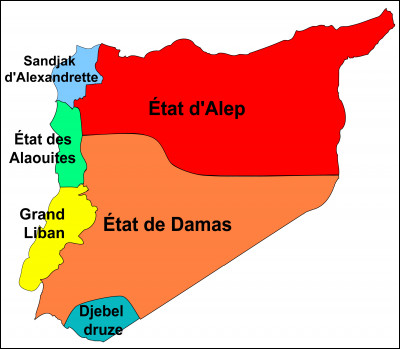 Lors du mandat français en Syrie, comment le territoire était-il géré par les français ?